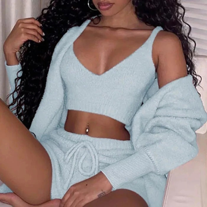Sexy 3 Piece Loungewear