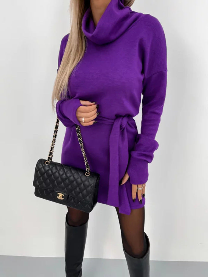 Double-Layer Collar Skirt Dress