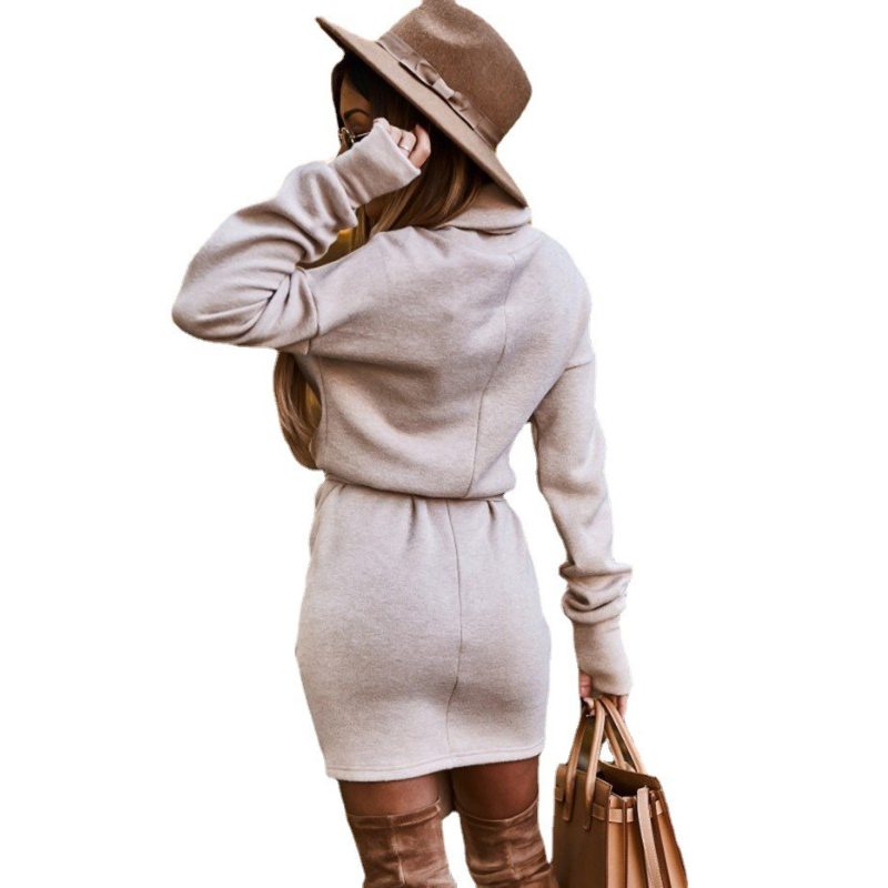 Double-Layer Collar Skirt Dress